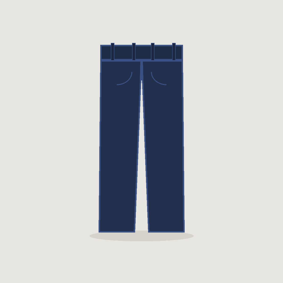 Chino homme coton bio coupe droite, Marine