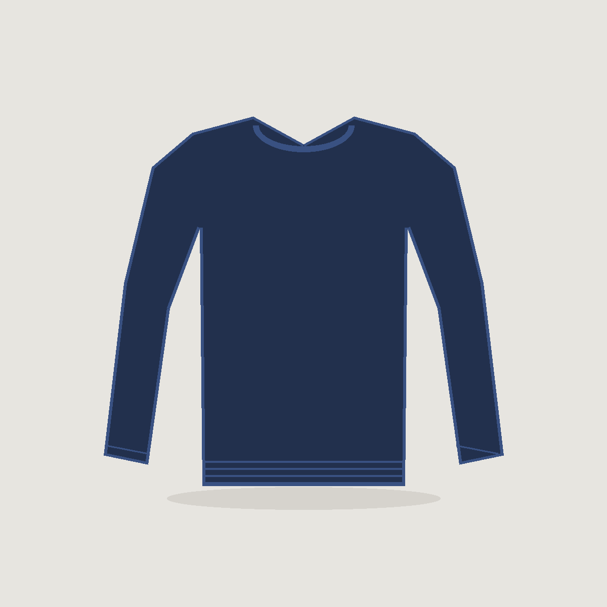 Pull cachemire homme col rond, Marine