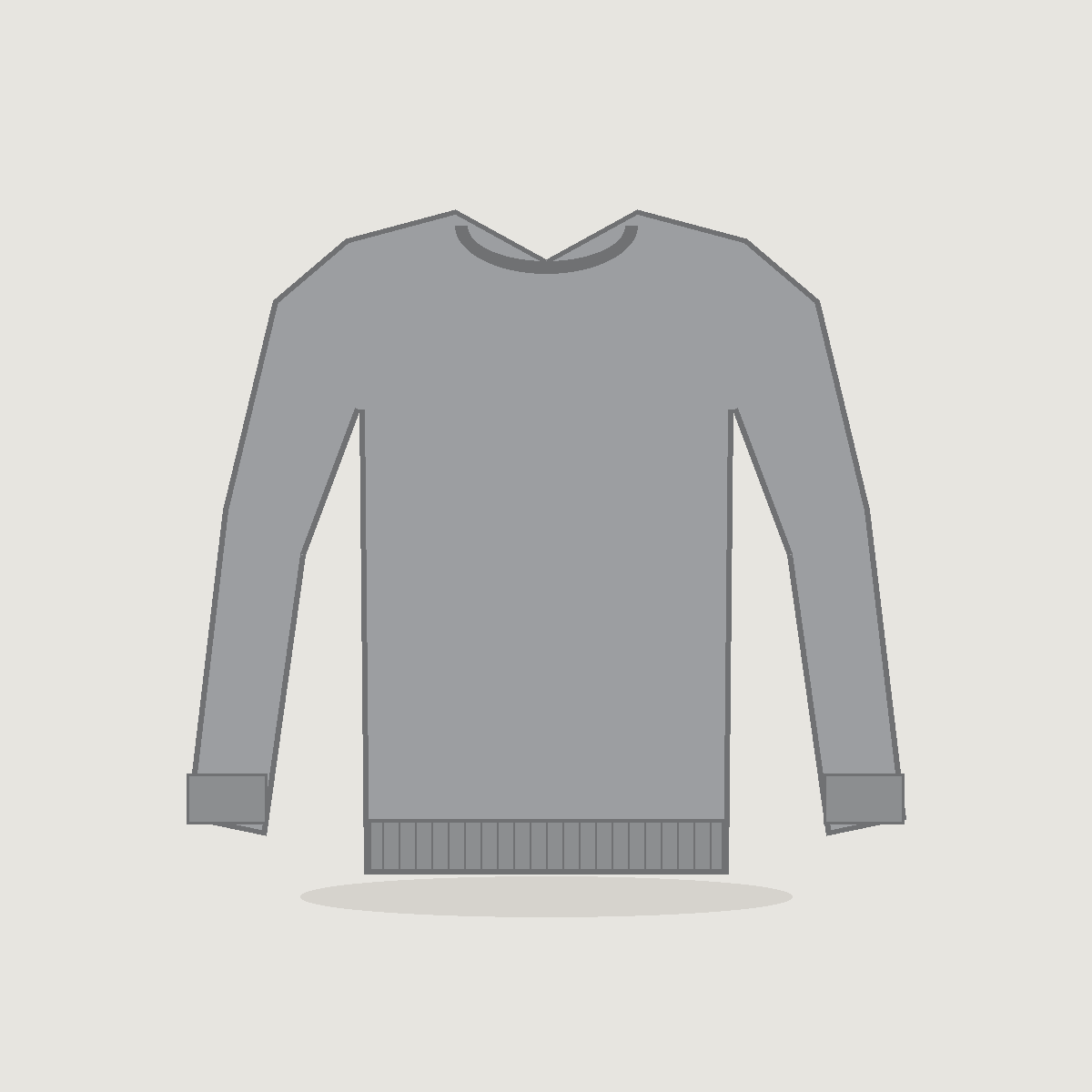 Sweat col rond homme coton bio