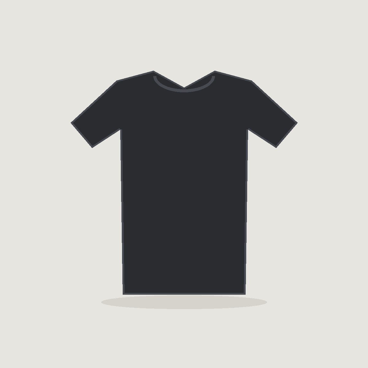 T-shirt femme coton bio col rond, Noir